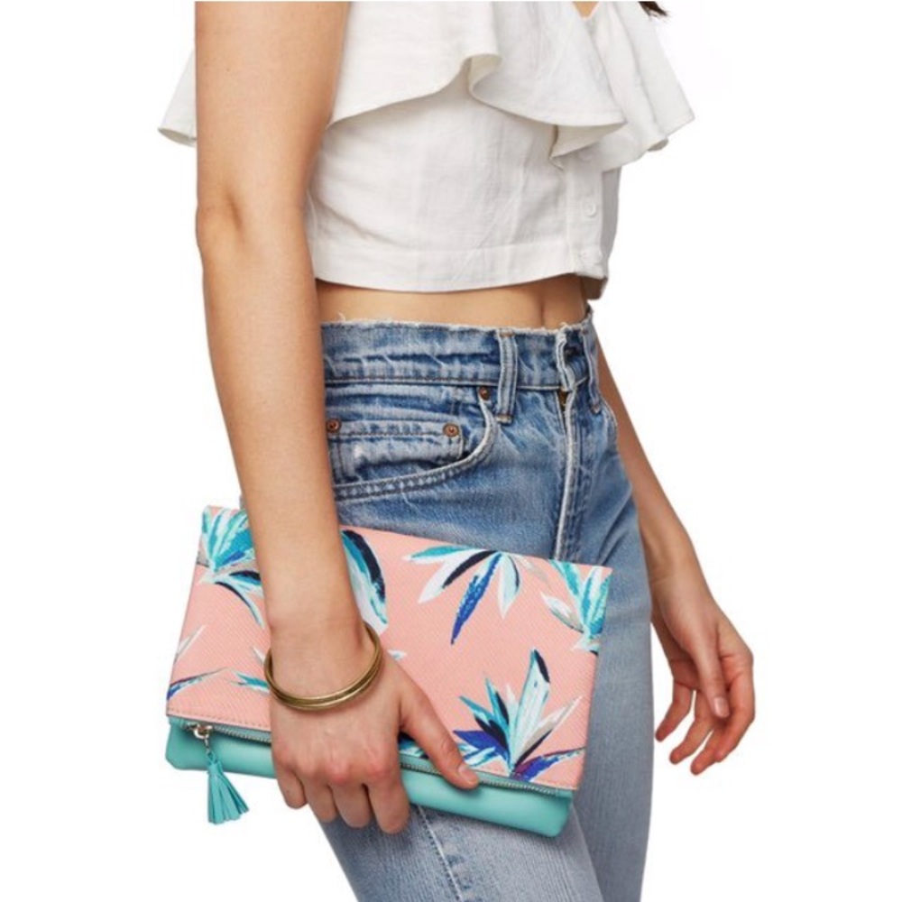 RACHEL PALLY Reversible Clutch in Paradise Print